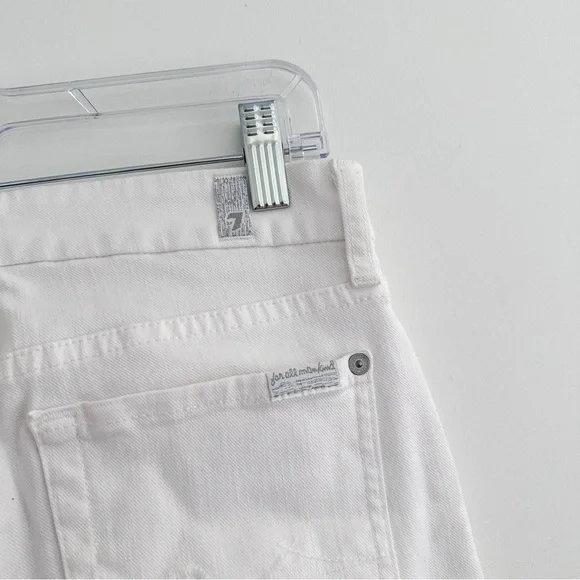 7 For All Mankind White Jeans - Picture 8 of 9